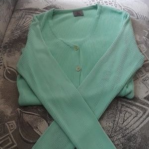 Calvin Klein mintgreen cardi size 4 long-sleeved